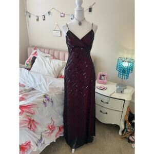 red and black clique vintage formal dress